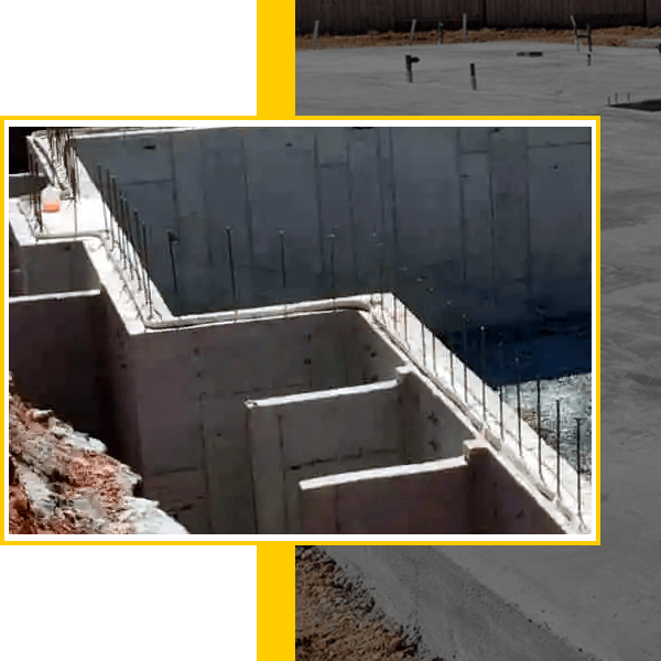 Concrete Slab Installation Foundation Combined Locks, Wisconsin