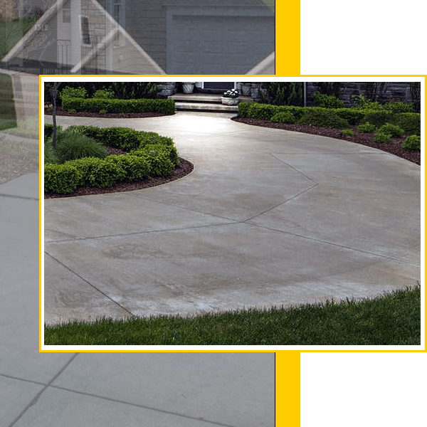 Circle Concrete Driveway Installation Kaukauna, Wisconsin